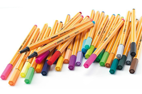 STABILO Fineliner Point 88 0.4mm 88/20 20 Farben ass.