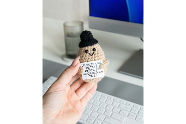 I AM CREA Positive Potato Français 10cm 1000-1459 beige