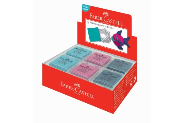 FABER-CA. Radierer Art Eraser 127124 farbig assortiert