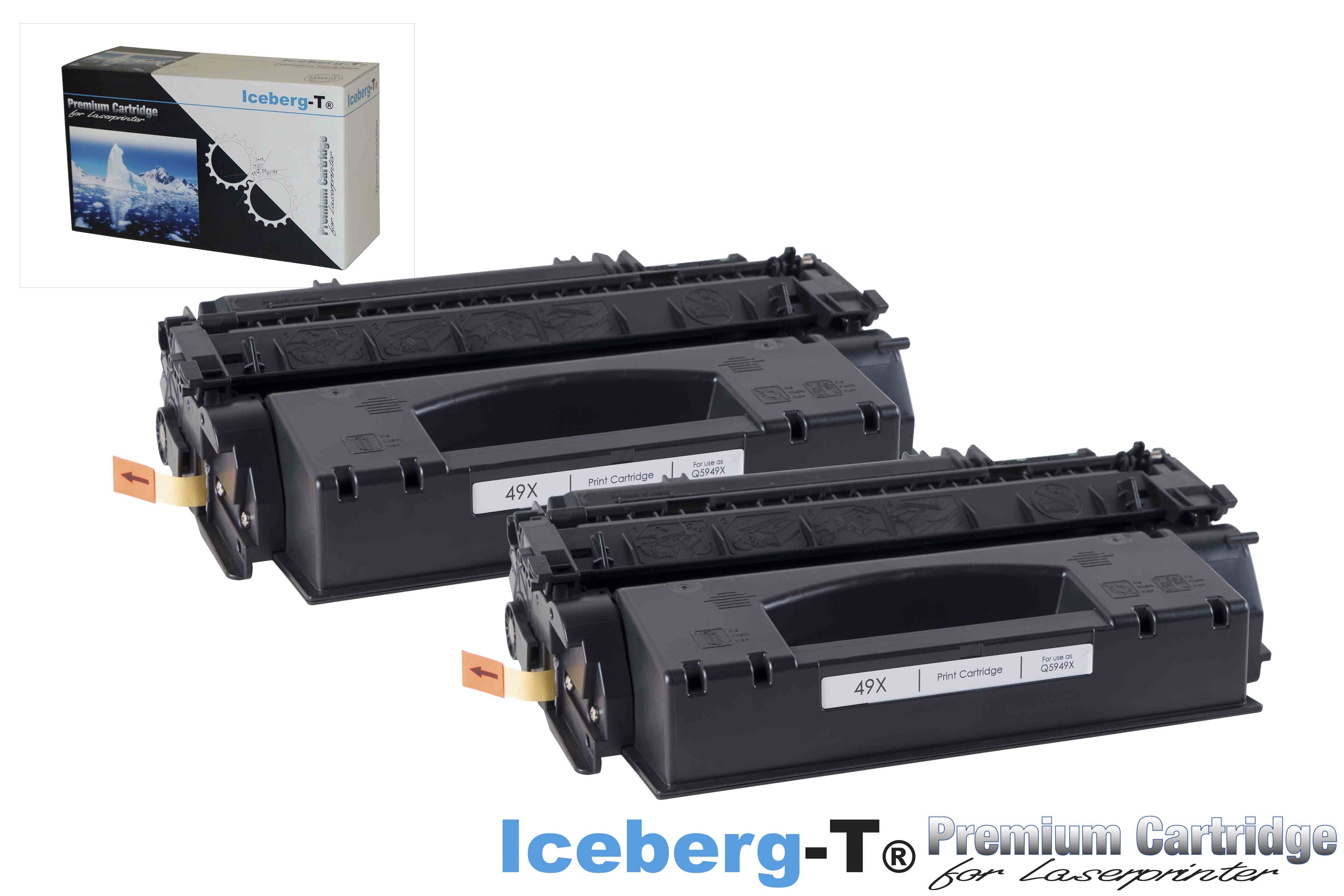 Iceberg-T Toner Q5949X DuoPack 2 Stück à 6'000 Seiten, schwarz