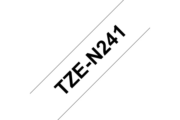PTOUCH Band,nicht lam. schwarz/weiss TZe-N241 PT-300 18 mm
