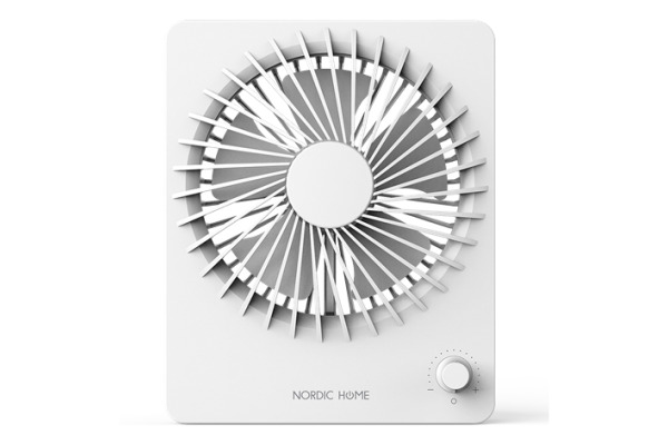 DELTACO USB Fan, Rechargable battery FT771 Multi speeds White