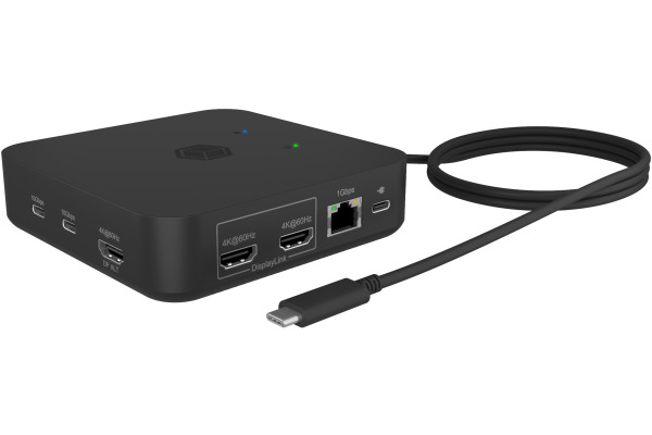 ICY BOX Mobile Dockingstation 12in1 IB-DK4090 3xHDMI,2x USB-C 3.2G2,4x USB-A