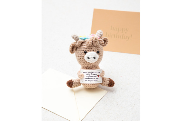 I AM CREA Positive Cow 13cm 1000-1858 hellbraun