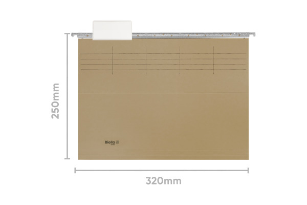 BIELLA Hängemappen-Set A4 27125525U beige 32x25cm 25 Stück