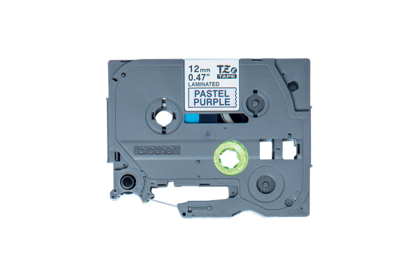 PTOUCH Band, laminiert schw/lila pa TZe-MQF31 PT-DV600VP 12 mm