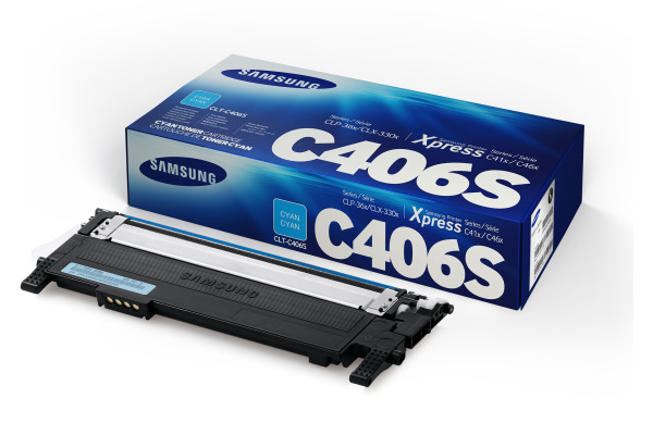 SAMSUNG Toner cyan CLT-C406S CLP 360/CLX-3300 1000 Seiten