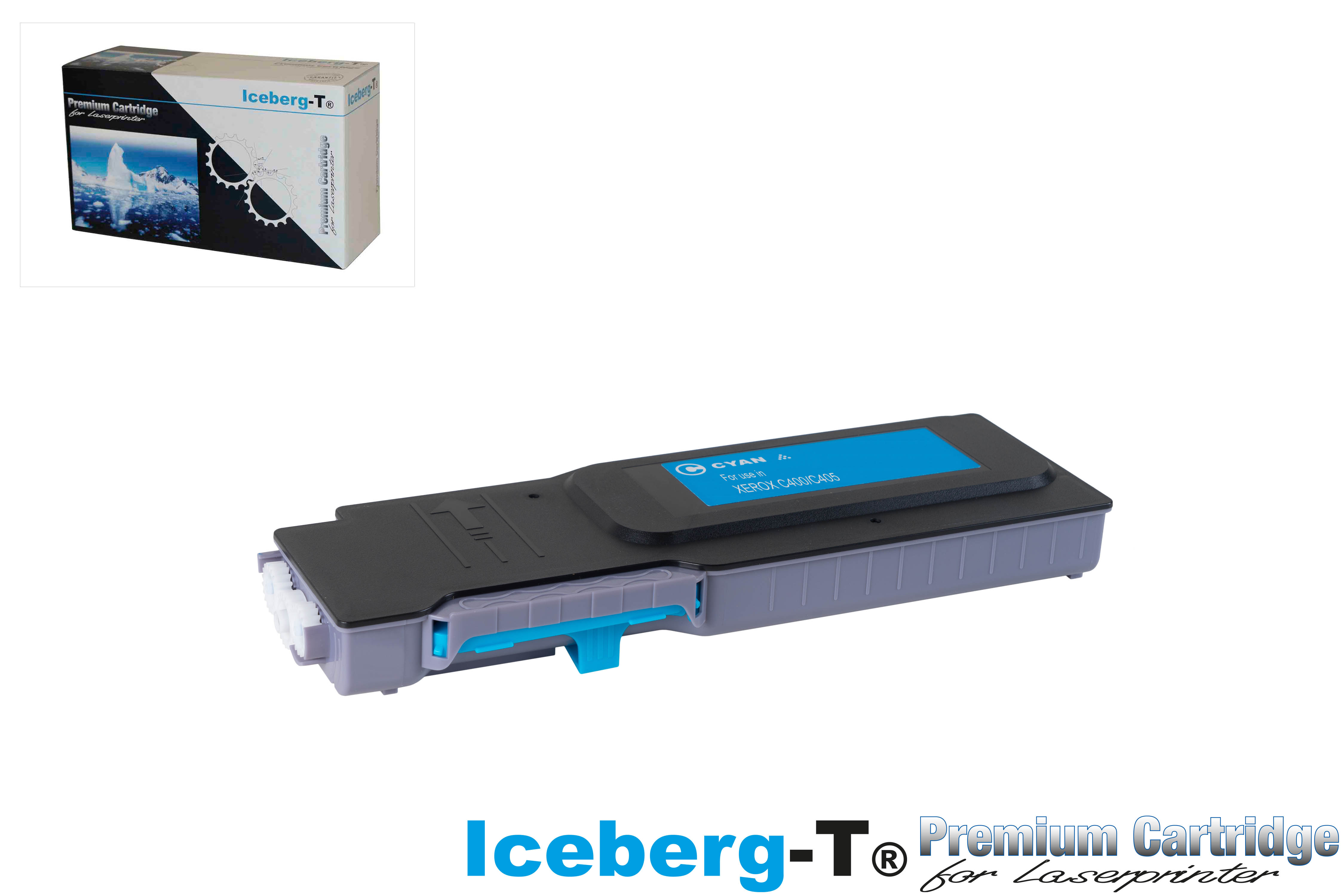 Iceberg-T Toner Xerox VersaLink C400/C405 8'000 Seiten, cyan