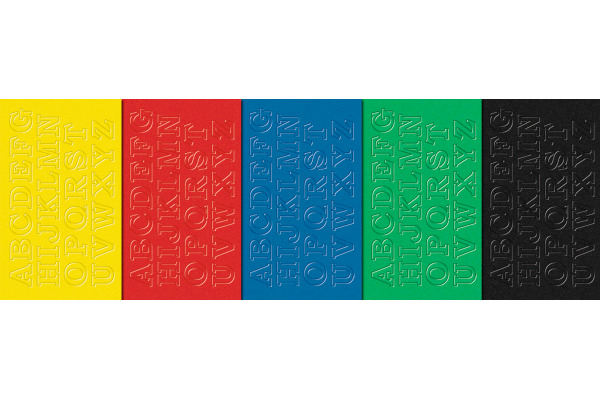 URSUS Moosgummi Buchstaben A-Z 8460099 5 Farben ass. 130 Stück