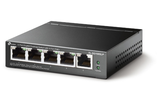 TP-LINK 5-Port Desktop Switch TLSG1005L with 4-Port PoE+