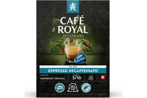 CAFEROYAL Kaffeekapseln Alu 10173073 Espresso Decaffeinato 36 Stk.