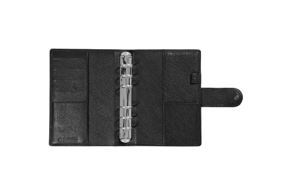 SUCCES Agenda Senior Ringbuch Cadiz 84536502U Leder schwarz 13x17.8cm