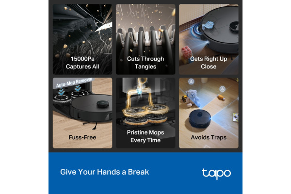 TP-LINK Robot Vacuum & Mop + AIO Dock TAPORV50P