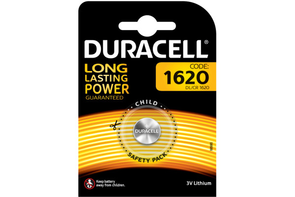 DURACELL Knopfbatterie Specialty CR1620 DL1620, 3V