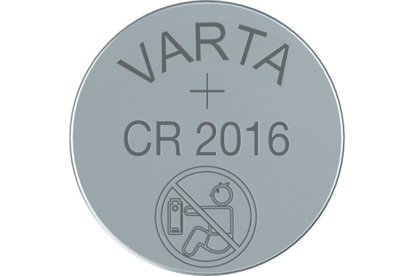 VARTA Knopfzellenbatterie 06016 101 CR2016 5 Stück
