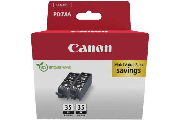 CANON Twin Pack Tinte schwarz PGI-35 PIXMA iP 100 2x9.3ml