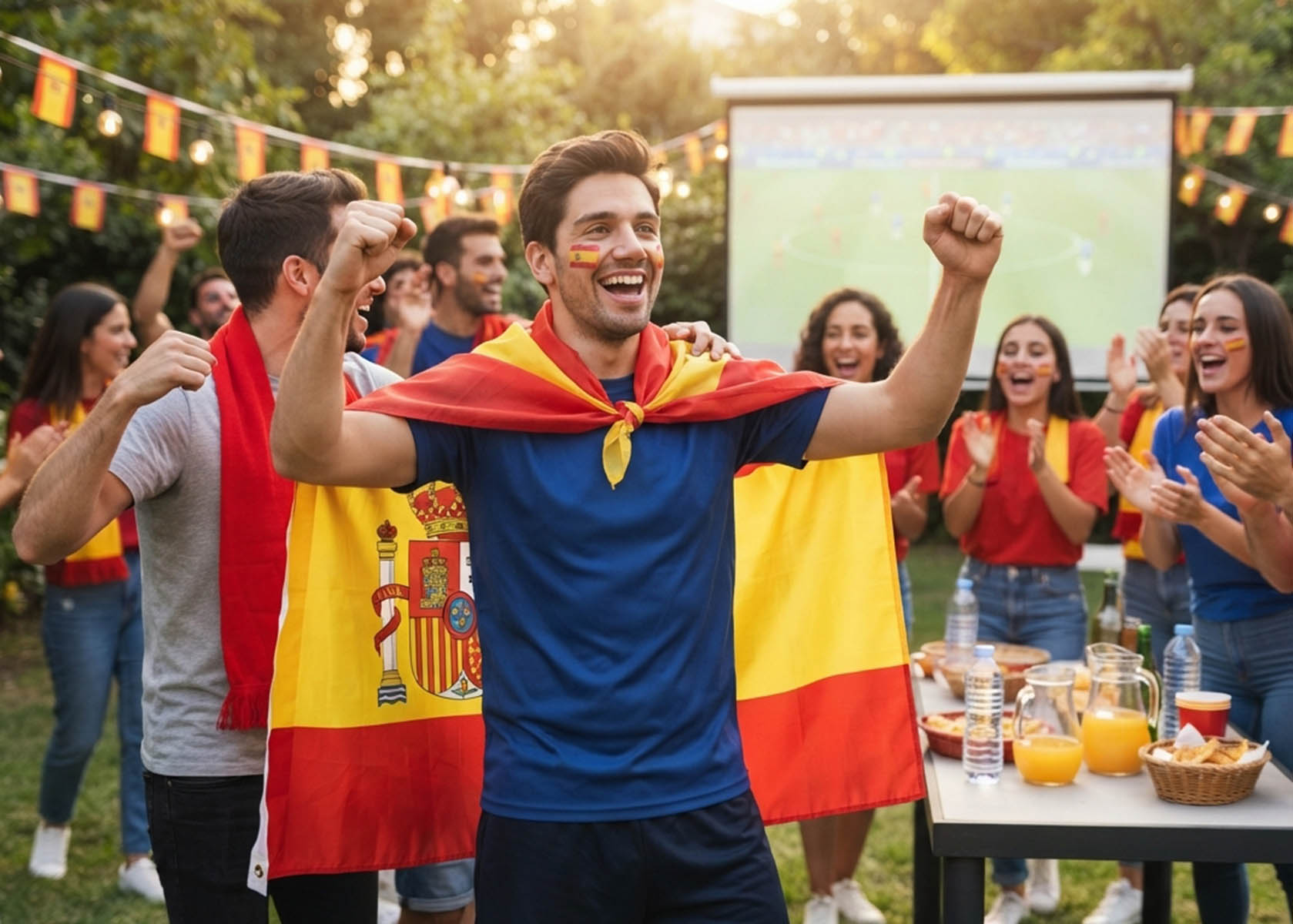 Spanien Flagge 150x90cm Fahne aus Polyester 