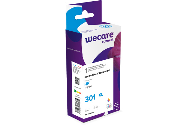 WECARE Tinte 301XL rebuilt color CH564EE zu HP DeskJet 2050 18ml