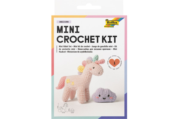 FOLIA Mini Häkelset 23917 Unicorn
