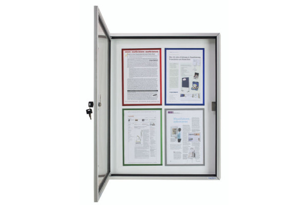 MAGNETOP. Schaukasten CC 900x1125x65mm 1214200 Outdoor, magnetisch 9x A4