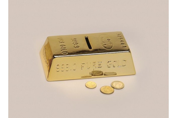 ROOST Sparkasse Goldbarren 24721 gold 16x9x5cm