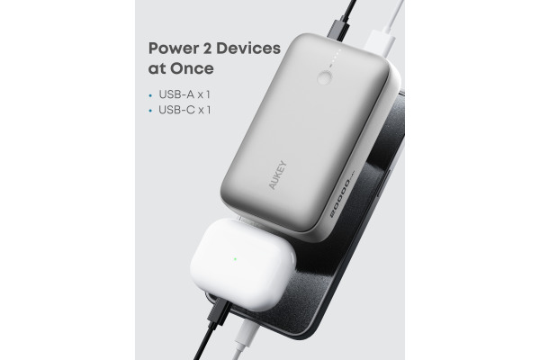 AUKEY Spark Mini 20000, 20W, PD,QC PB-Y57 WH Powerbank,White,USB-C,USB-A