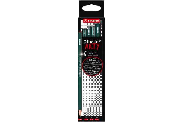STABILO Bleistifte Othello Arty Hard 282/6-21 4H, 3H, 2H 6 Stück
