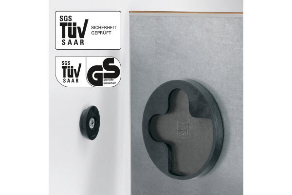 SIGEL Glas-Magnetboard GL258 Natural-Wood 910x460x15mm