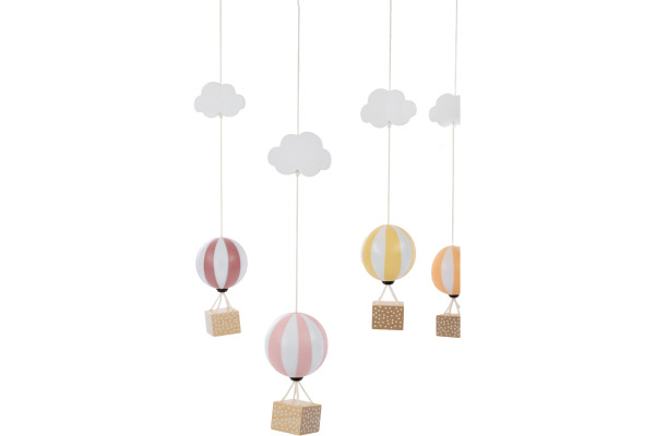 JABADABAD Mobile Heissluftballon 34x37cm T338 rosa