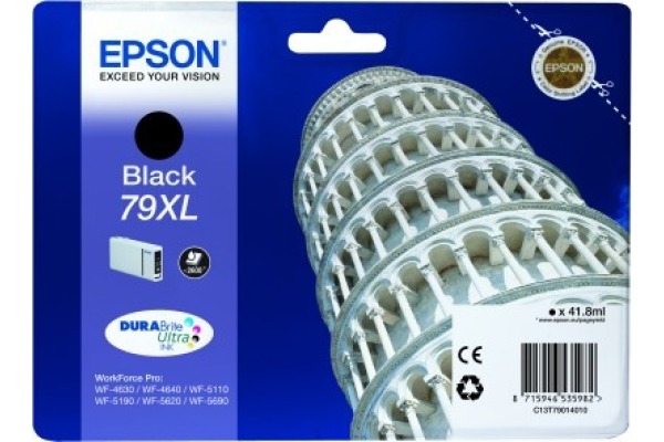 EPSON Tintenpatrone XL schwarz T790140 WF 5110/5620 2600 Seiten