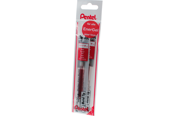PENTEL Mine Energel BL77 YLR7-2BX rot, 2 Stück