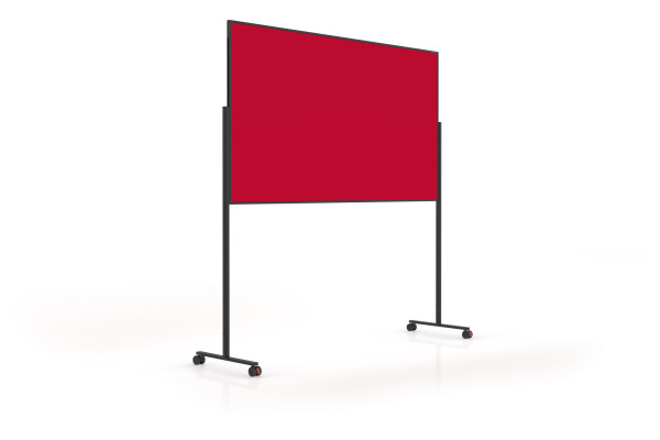 MAGNETOP. Design-Moderatorentafel VP 1181206 rot, Filz 1000x1800mm