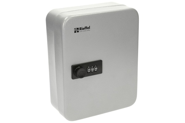 RIEFFEL Schlüsselkasten KyStor grau A15616 32x24x8cm 42 Haken