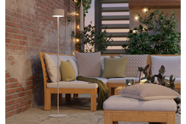 EGLO Stehleuchte Roccanova-L 901893 weiss, Solar