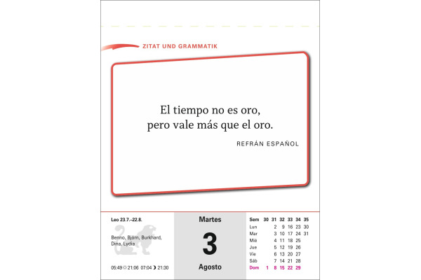 HARENBERG Abreisskalender 2027 211110027 Spanisch DE, ES 12.5x16cm