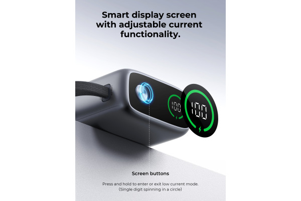 AUKEY Swivel Det-Duo PB 20000mAh PB-Y66-GY 65W,with Built-in Cable,GY