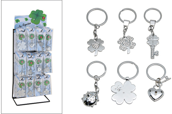 ROOST Schlüsselring Glücksbringer 10012153 metall, ass. 8cm