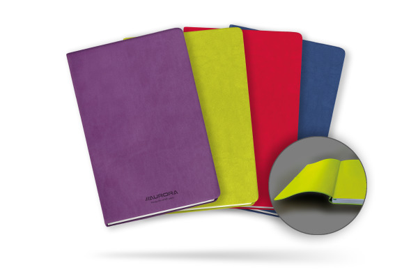 AURORA Notizbuch Capri A5 2396CA assortiert, liniert 96 Blatt