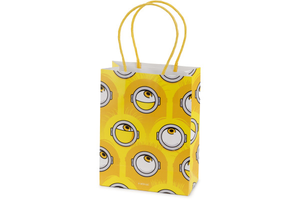 PARTYDECO Geschenktüten 12x15.5x6cm TNS10 Minions gelb, 6 Stück