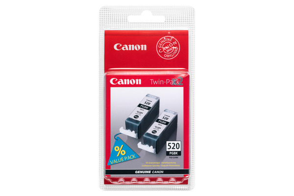 CANON Twin Pack Tinte schwarz PGI-520 PIXMA MP 980 2 Stück