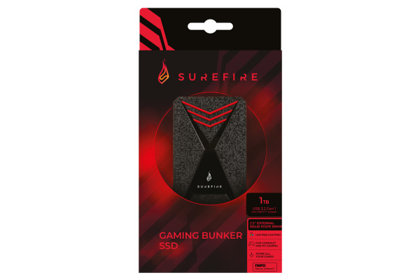 SUREFIRE GX3 Gaming SSD 512GB 53683 USB 3.2 Gen 1 black