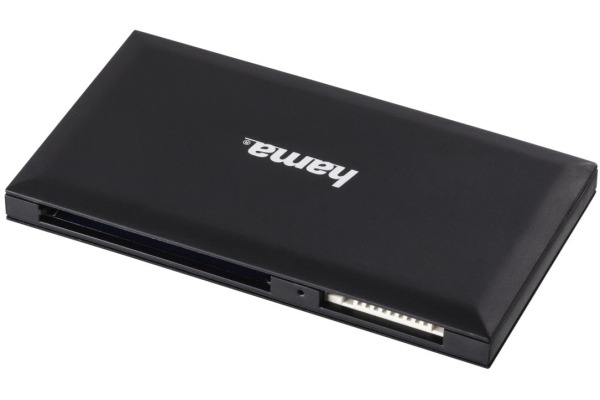 HAMA USB-3.0-Multi-Kartenleser 181018 SD/microSD/CF/MS, Schwarz