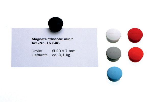 MAGNETOP. Magnet Discofix Mini 19mm 1664603 blau 10 Stk.