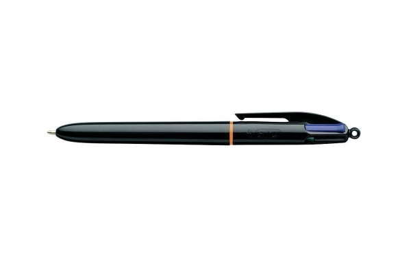 BIC Kugelschreiber 4 Colours 0.4mm 526283 mit Clip, GRIP PRO