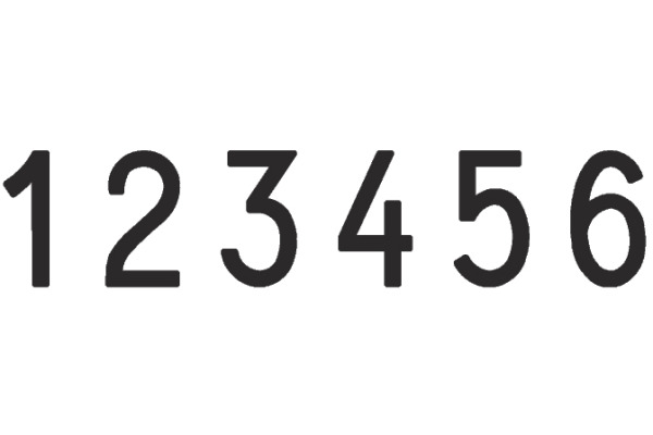 TRODAT Nummernstempel 15126 6-stellig 12mm