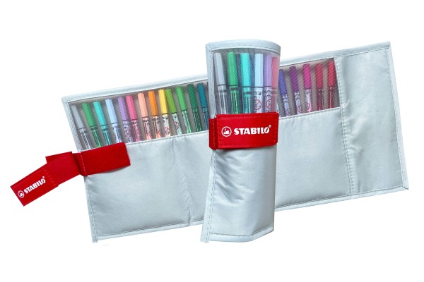 STABILO Rollerset point 68 1.1mm 6825-08-0 25 Farben ass. pastellgrau