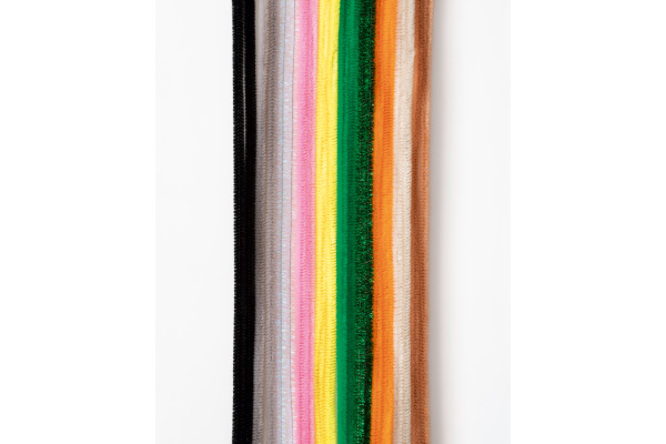 FOLIA Chenilledraht 8mmx50cm 779893 Safari 10 Stück