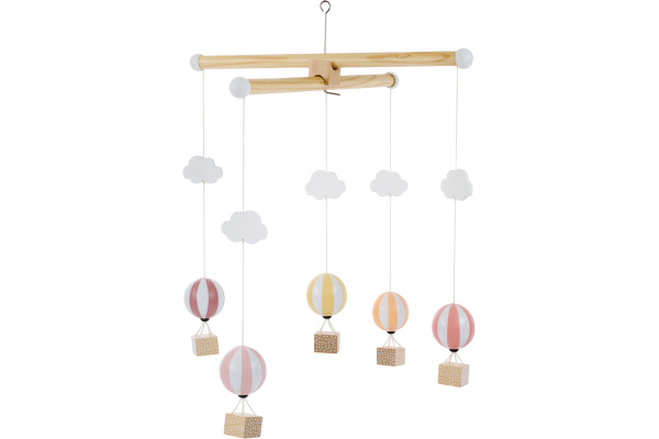 JABADABAD Mobile Heissluftballon 34x37cm T338 rosa