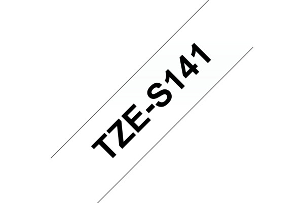 PTOUCH Band, strong/adh. schwarz/klar TZe-S141 PT-2460 18 mm
