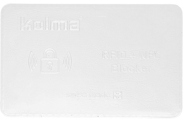 KOLMA Kreditkartenhülle RFID 09.149.16 weiss 62x92mm